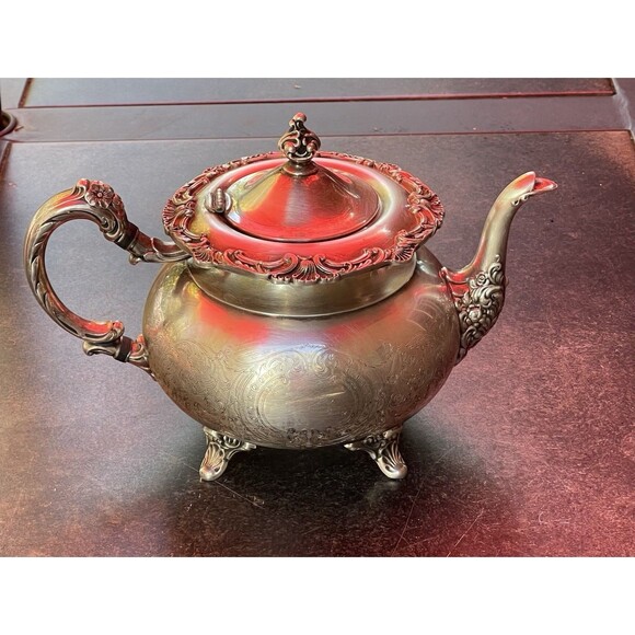 Ascot Sheffield Design Reproduction by Community Silverplate Coffee Tea Pot 7" - Picture 2 of 12